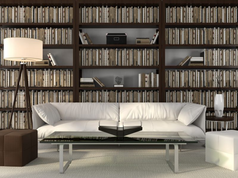 Stylish office and library